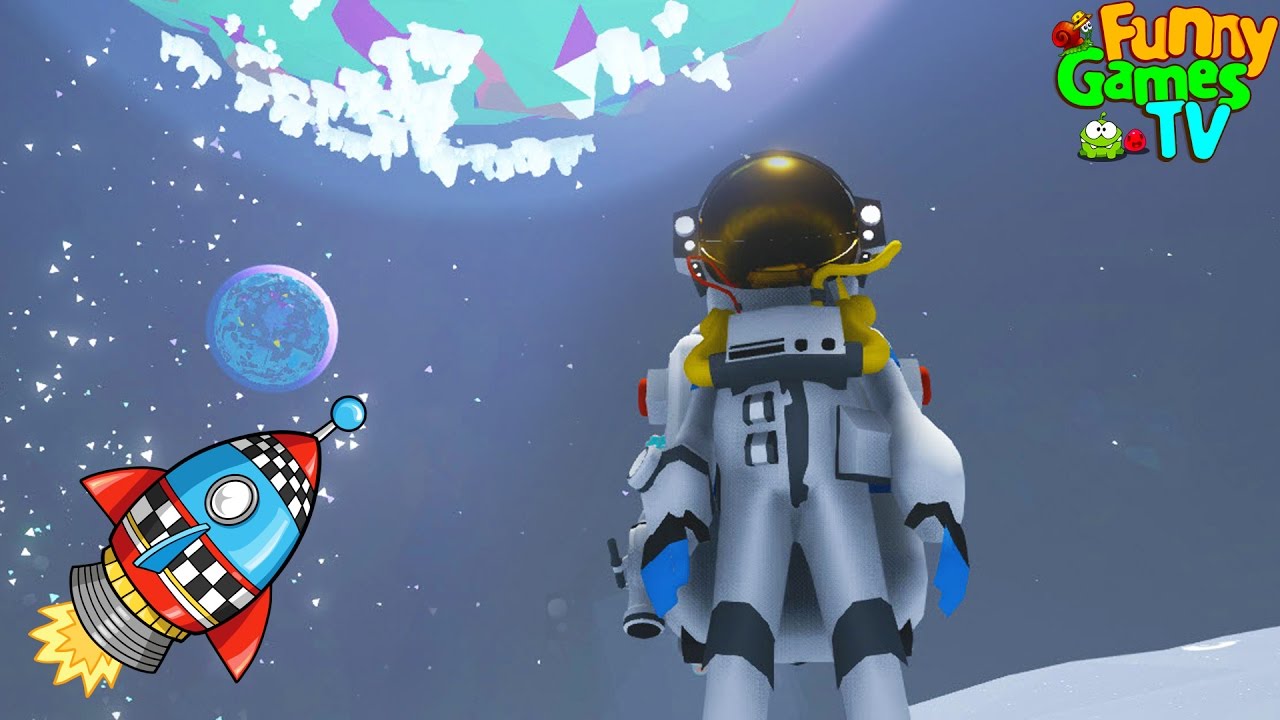 ASTRONAUT Game cartoon for children about space, cars and Kraft Astroneer