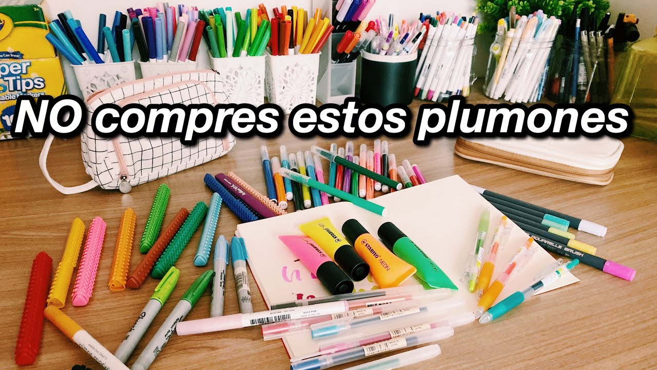 PLUMONES QUE NO VOLVERÍA A COMPRAR ❌