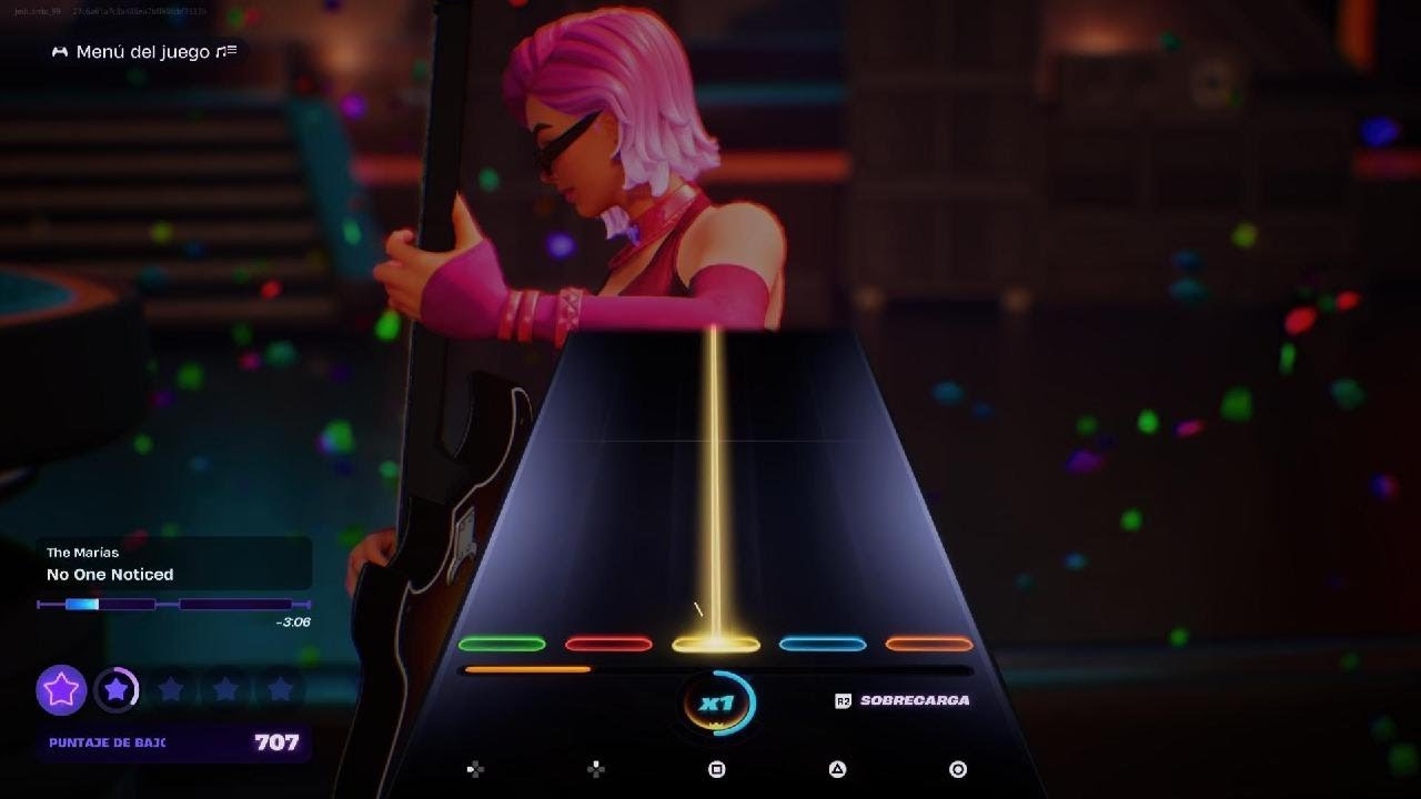 Fortnite Festival - No One Noticed by The Marias - on bass