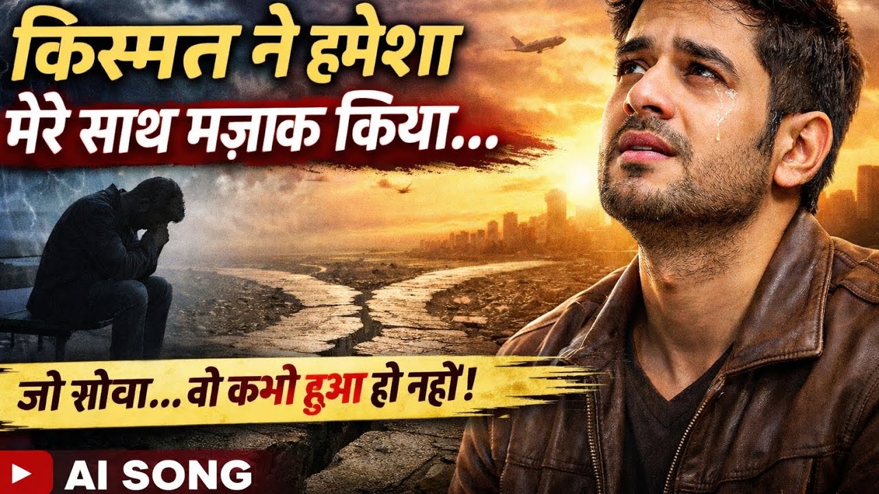 Kismat Ne Mere Sath Mazak Kiya 😭 | Heart Broken Sad Song | Hindi AI Song | 90s Bollywood Style
