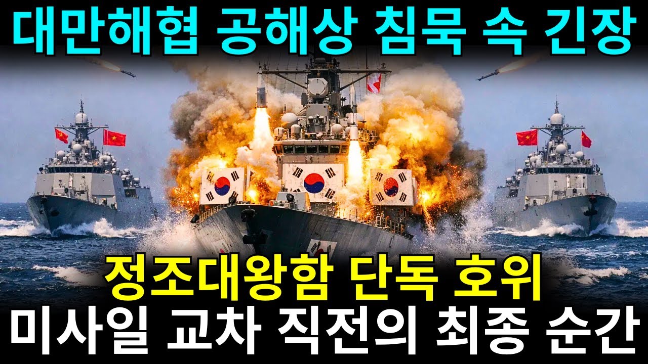 대만해협 긴장 고조 | 정조대왕함 단독 호위 작전과 실전 해상 교전
