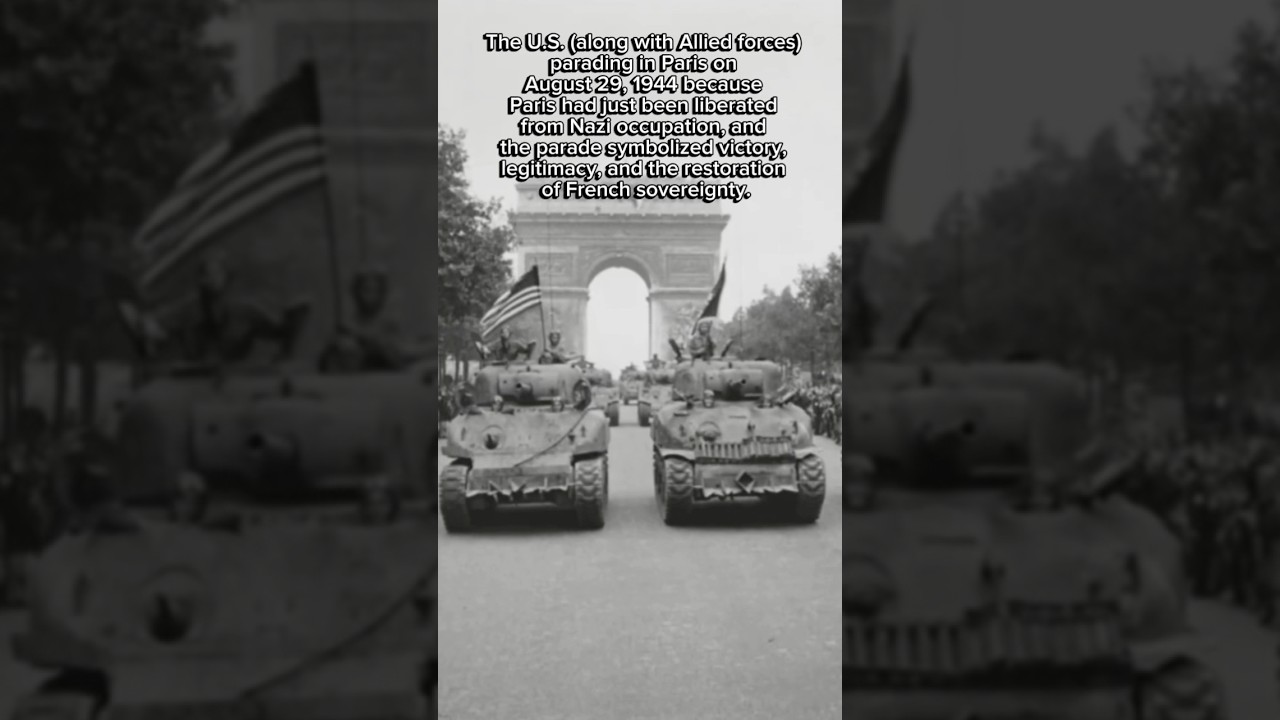 The US military in Paris on August, 29, 1944 