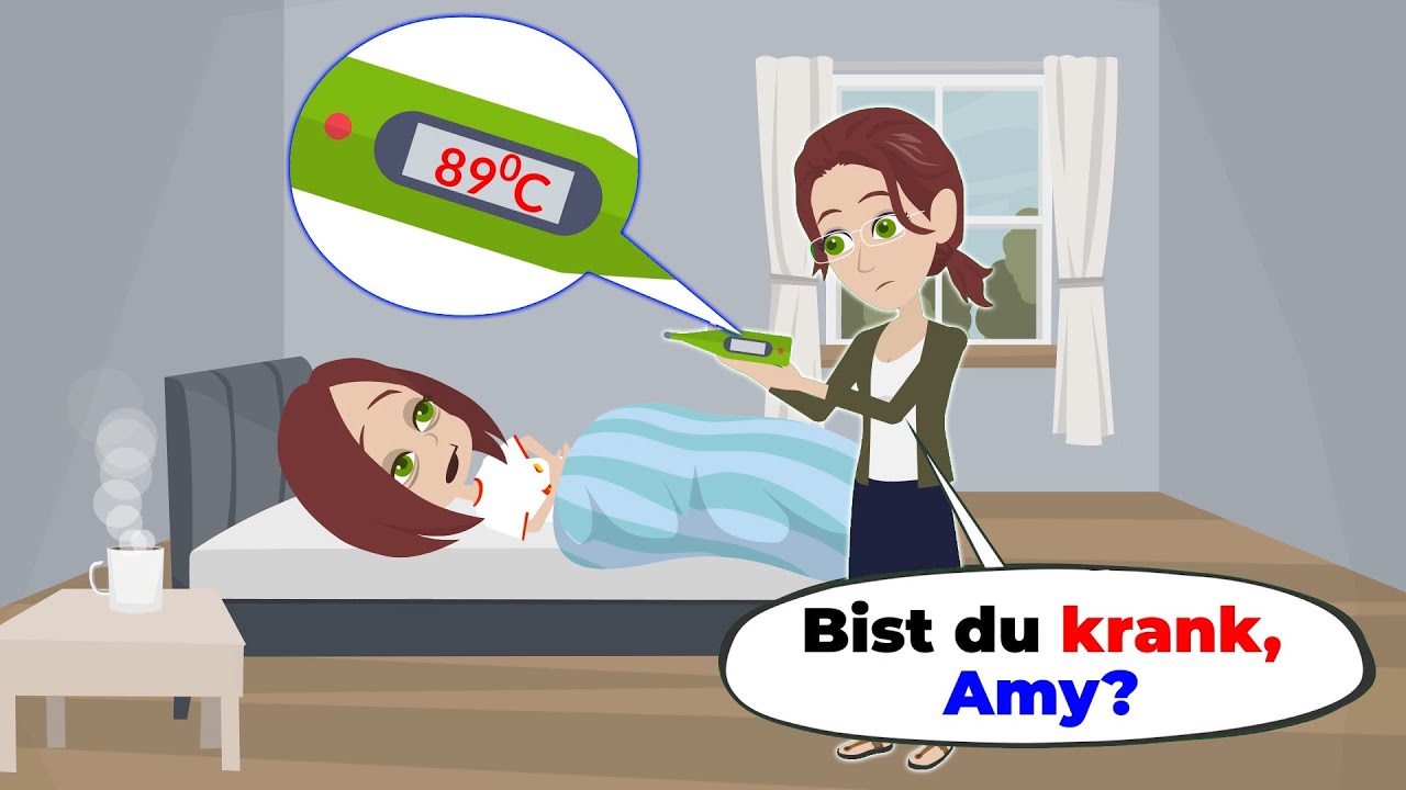 Amy hat 89 Grad Fieber | Deutsch lernen | Hallo Amy
