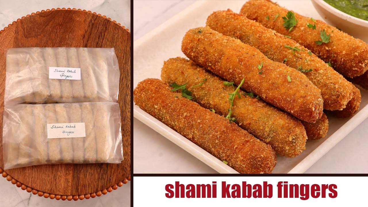 Freeze and Store Shami Kabab Fingers BY COOKING WITH BENAZIR