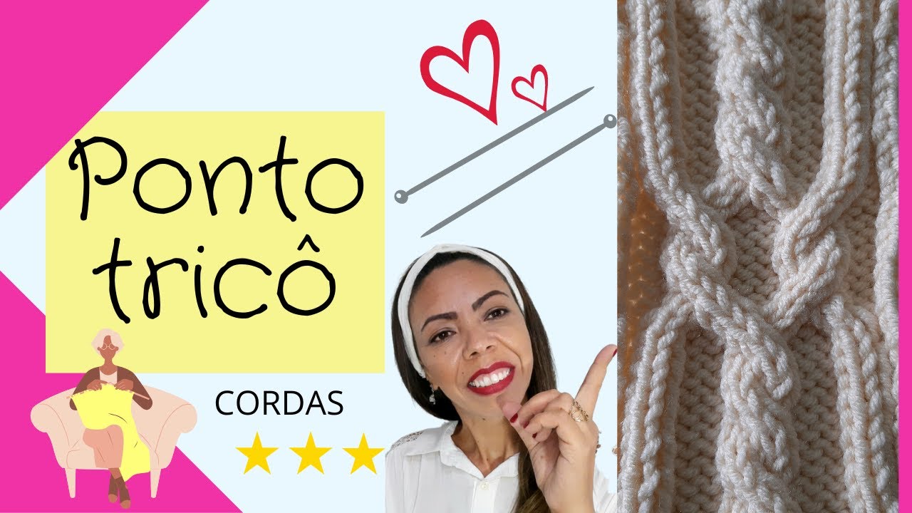 PONTO TRICÔ MUITO FÁCIL TRANÇADO DIFERENTE