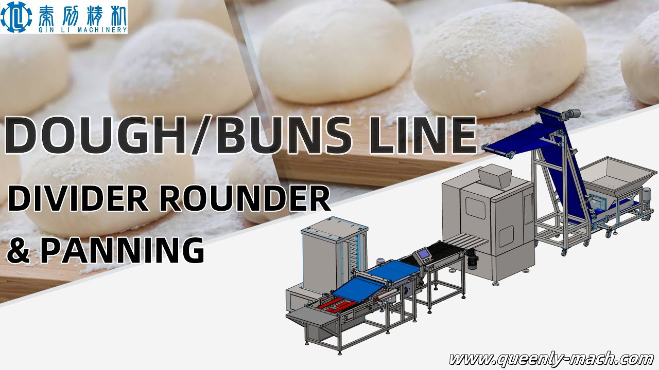 Goodbye to hard-working job ! This Massive Dough balls Line Makes 12000 Rolls Per Hour!