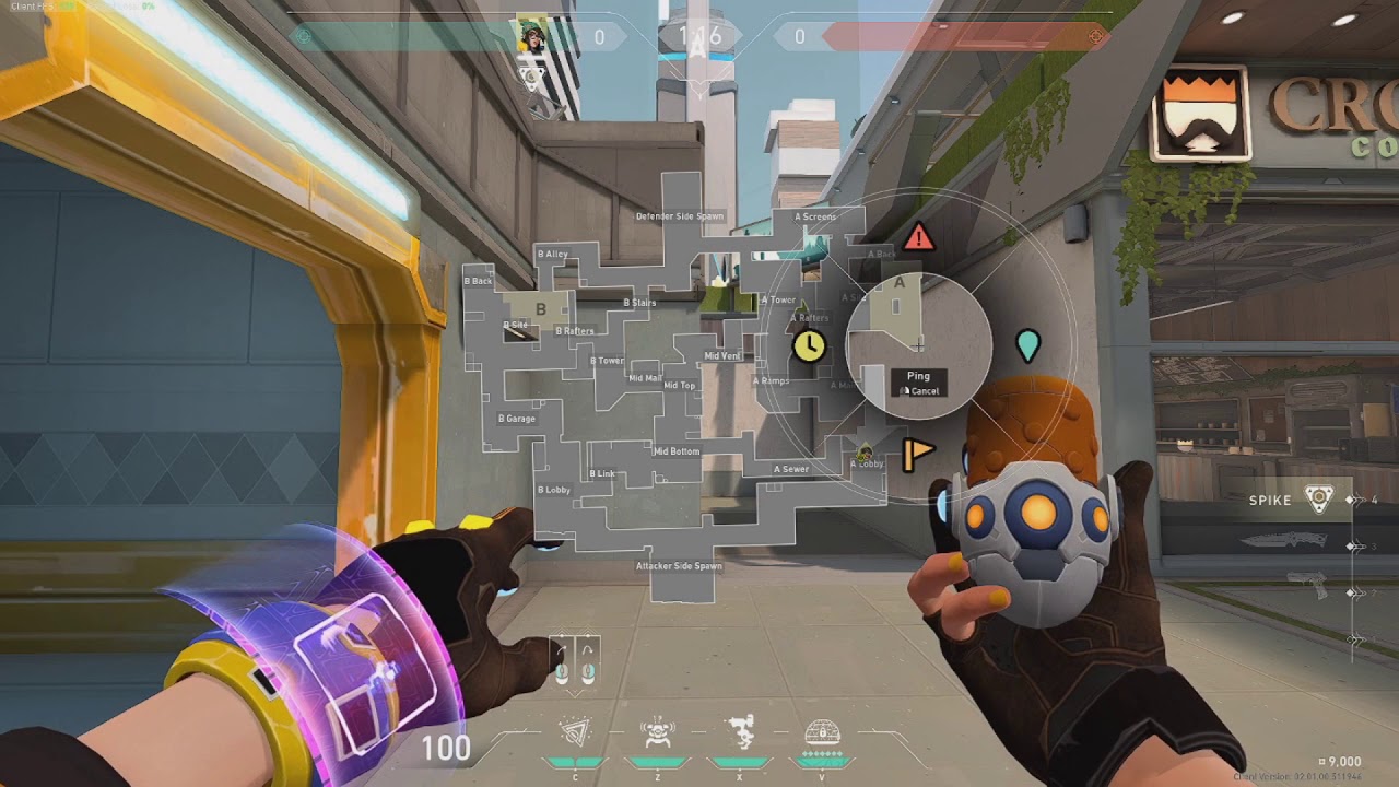 Killjoy Nanoswarm Lineups on Split for A and B post plants from Attacker Spawn.
