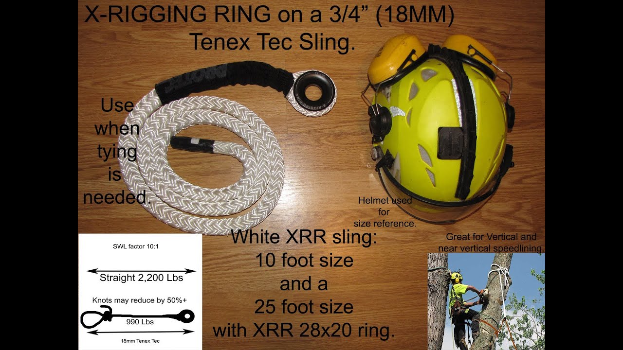 White X Rigging Ring sling, redirects, speedlines and negative rigging with the butterfly beast