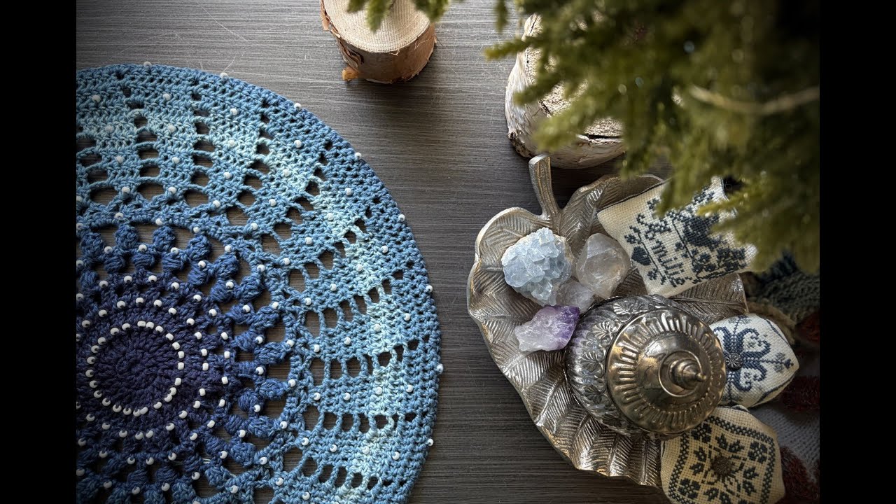 Crochet a Messier mandala - tutorial - left handed version