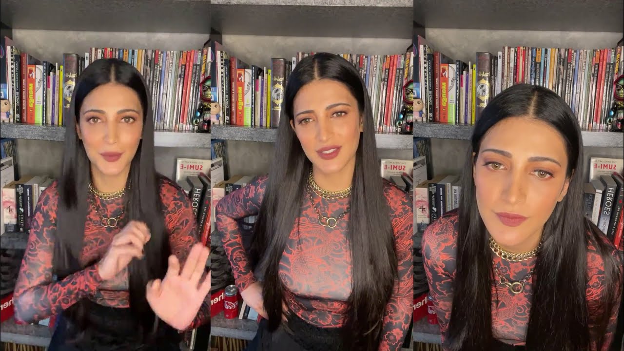 shruti hassan  instagram live
