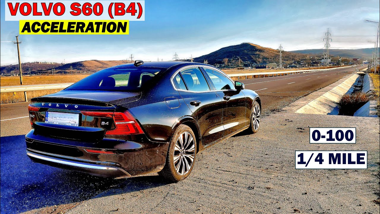 Volvo S60 (B4) acceleration 0-100, 1/4 mile & flexibility | FWD | 2023 | GPS results