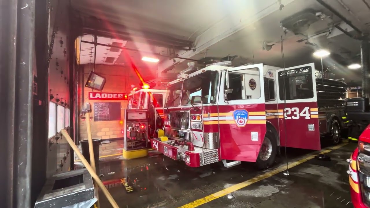 Fdny ladder 123 Responding to a A tree down