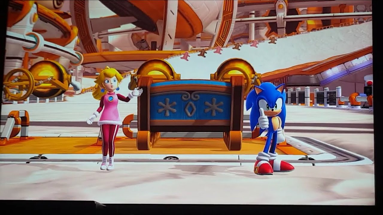 Mario & Sonic Sochi 2014 Bullet bill sledge race (Team Sonic)