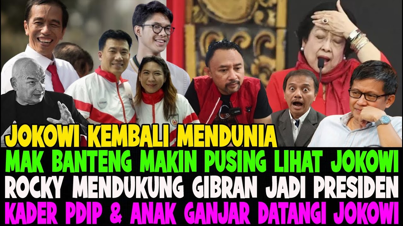 KARYA JOKOWI MENDUNIA LAGI..!! MAK BANTENG PUSING LIHAT ANAK GANJAR & KADERNYA SOWAN KERUMAH JOKOWI