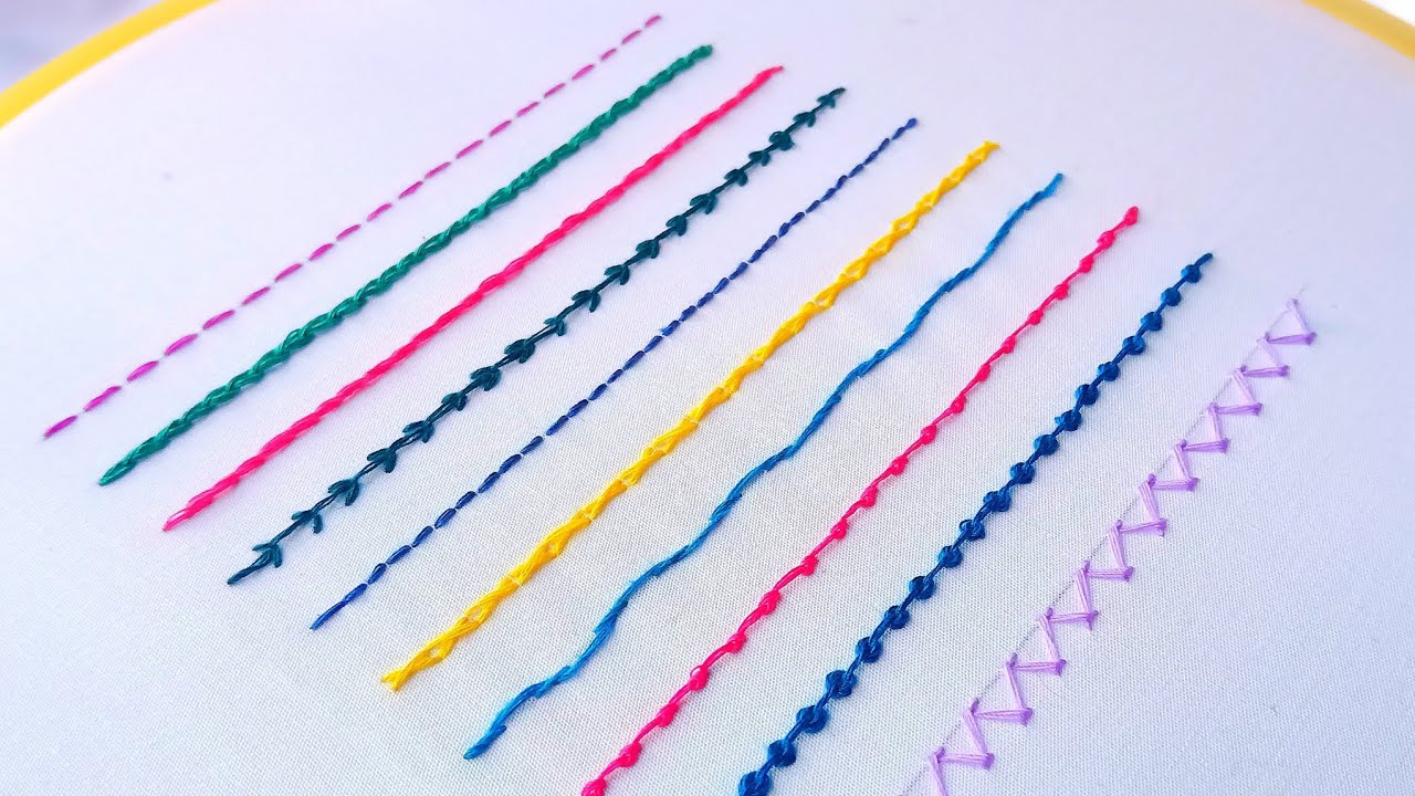 10 most strange hand embroidery stitches for beginners
