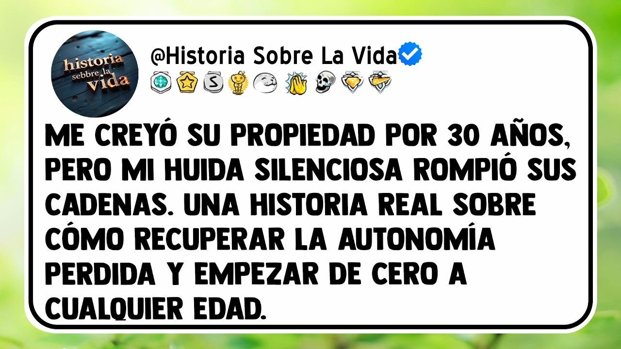 Me creyó su propiedad por 30 años, pero mi huida silenciosa rompió sus cadenas. Una historia...