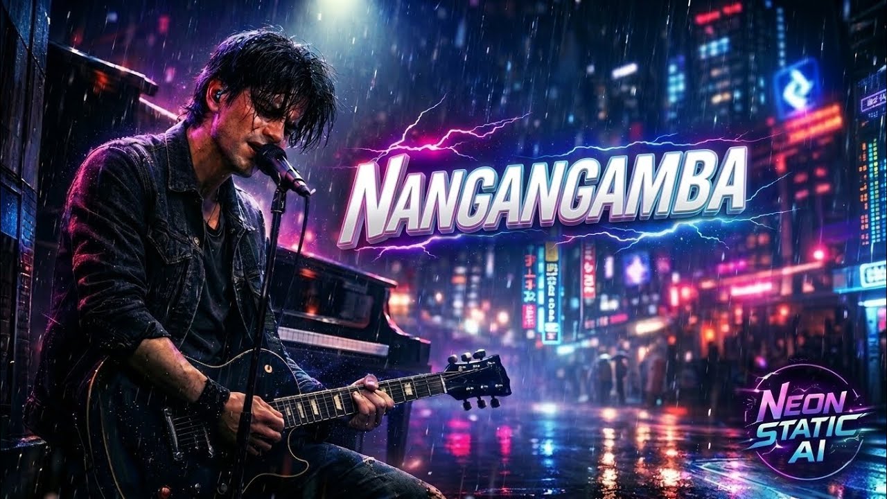 NANGANGAMBA &ndash; Zack Tabudlo | 🎸Rock Cover | Neon Static AI