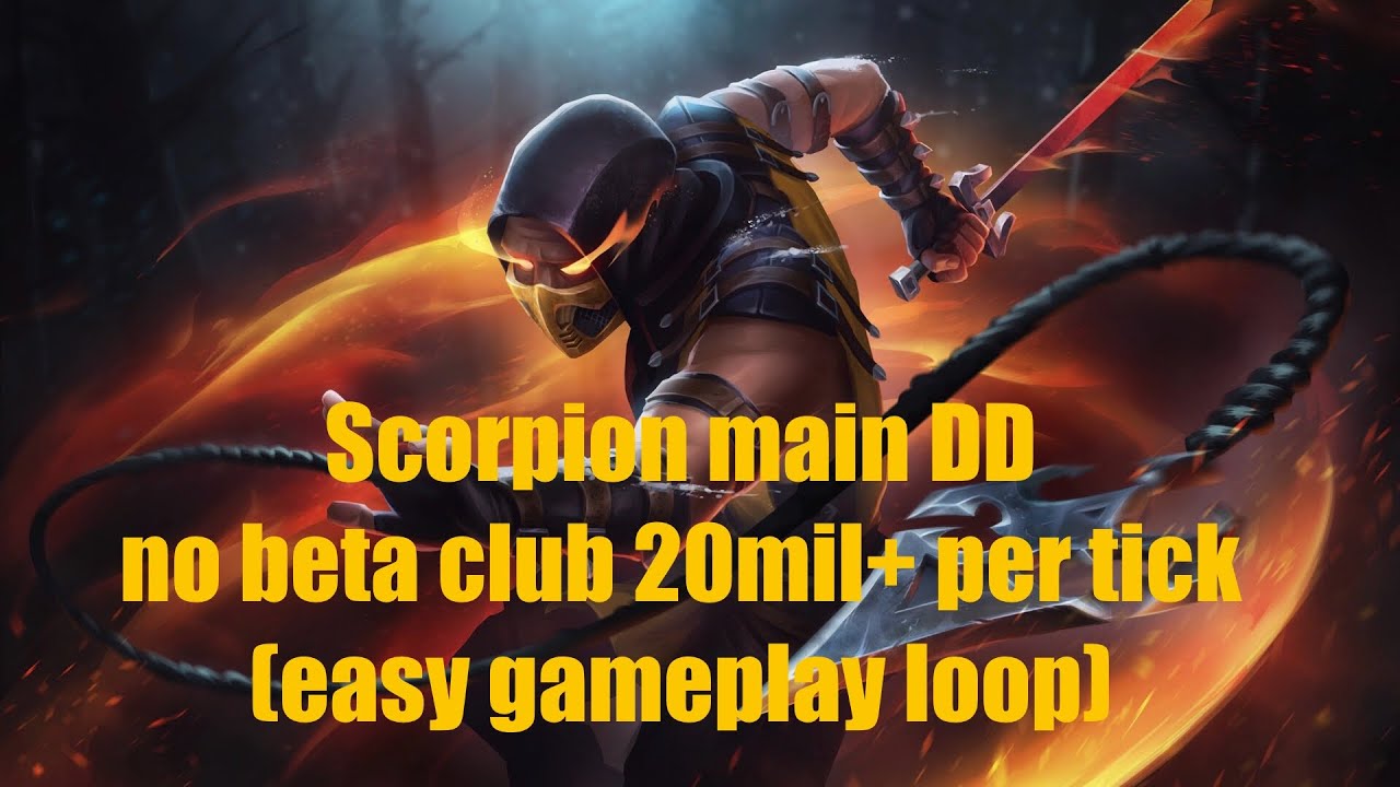 1bil dmg using Scorpion without Gemstone/Beta club