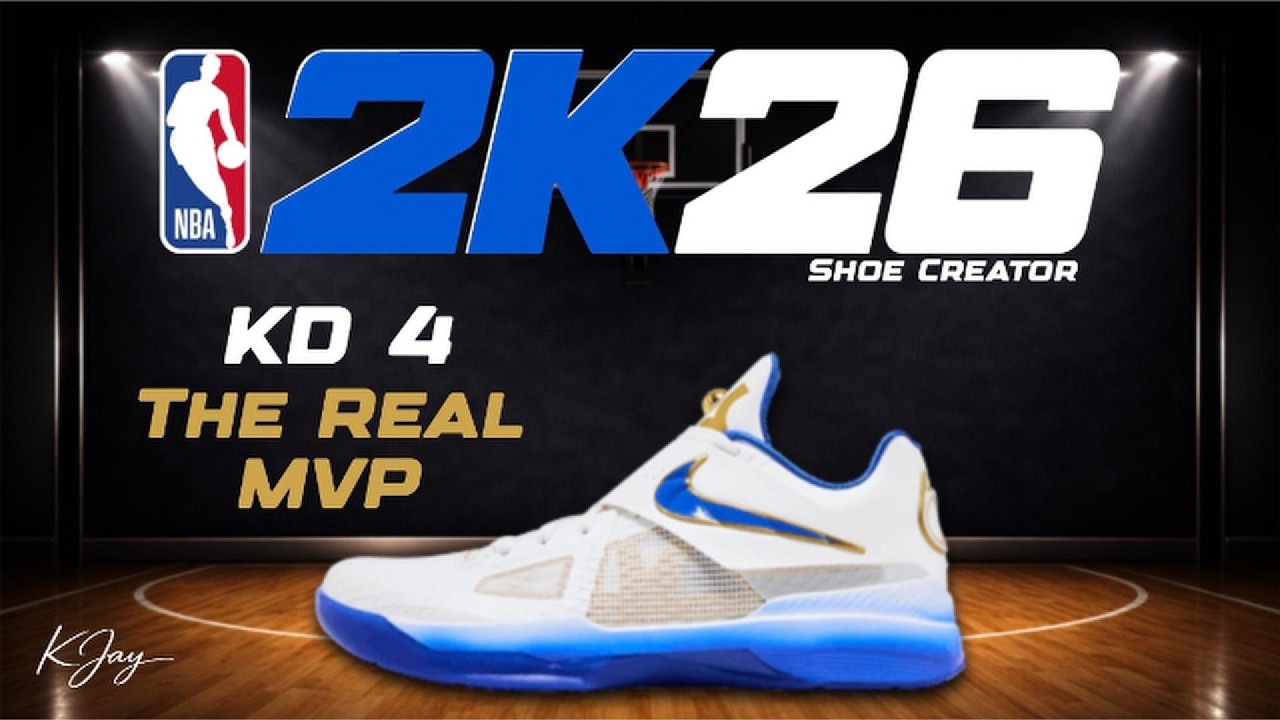 How to Make Kevin Durant KD 4 'The Real MVP' in NBA 2K26 Shoe Creator