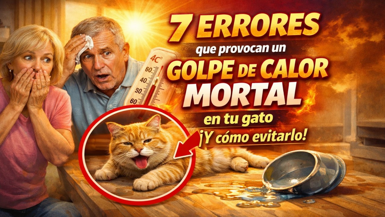 7 ERRORES que provocan un GOLPE DE CALOR MORTAL en tu gato 🙀 (¡Y cómo evitarlo!)