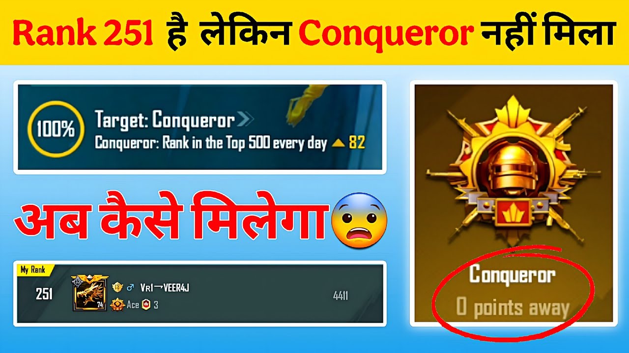 🇮🇳Day 12- Rank 251 Hai But Conqueror Nhi Mila😭| 100% Target Reached But No Conqueror Solo Fpp Tips✅️