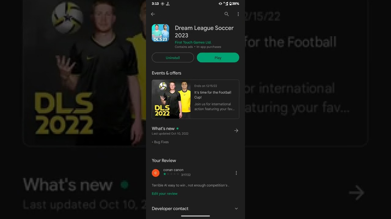 dream league soccer dls 2023 official icon on Google play