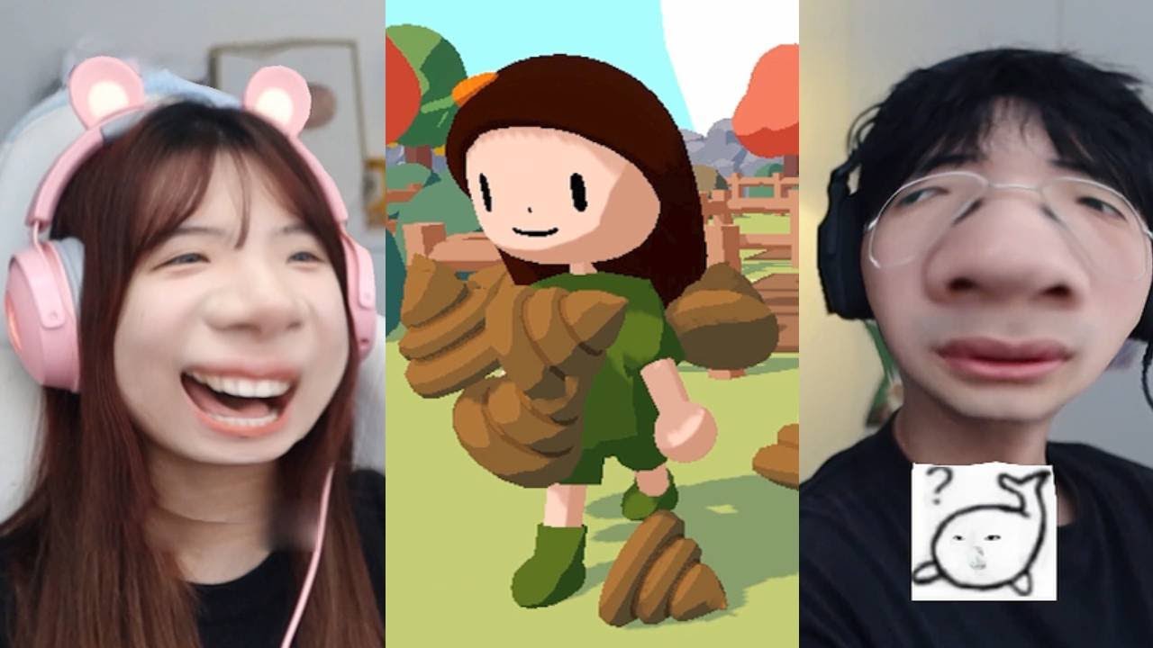 【周周和庄庄】GAMER  Best Couple Gaming：女友人造屎坑#vocal  Mobile Games Computer Games#games #funny