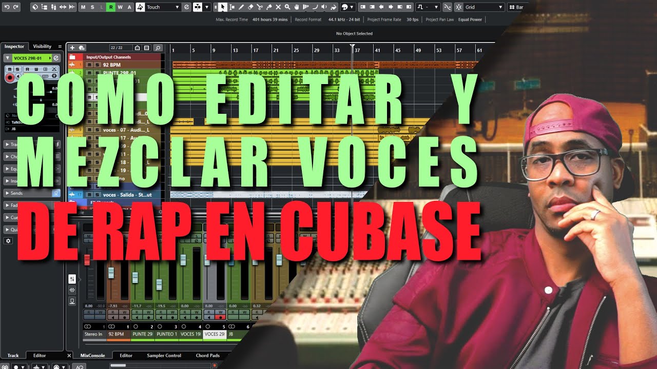 Como editar, mezclar y alinear voces para Rap en Cubase11