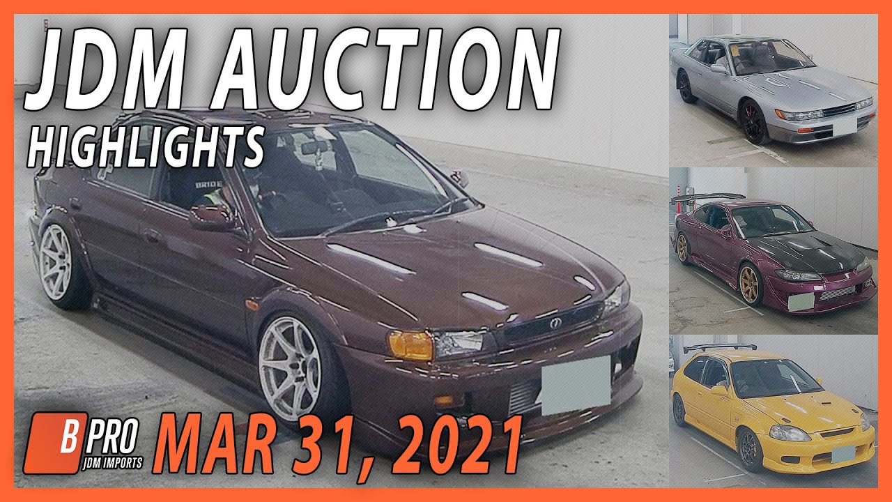 JDM Auction Highlights March 31, 2021 