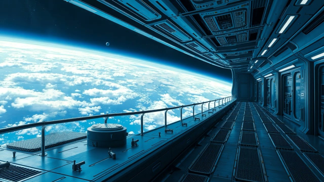 Space Station Ranger 2452 year | Space Ambient SciFi Music for Work, Study & Gaming