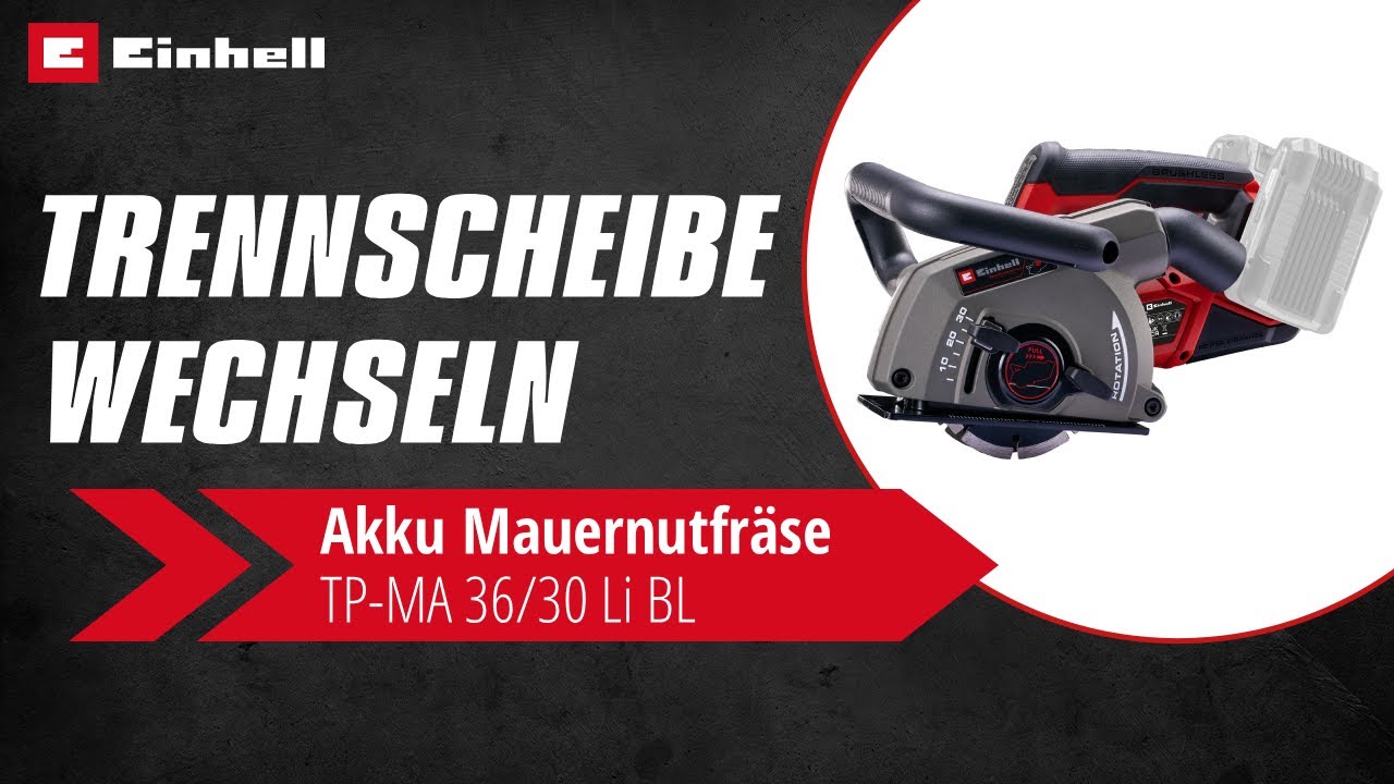 Trennscheiben an Mauernutfräsen wechseln | Einhell Service