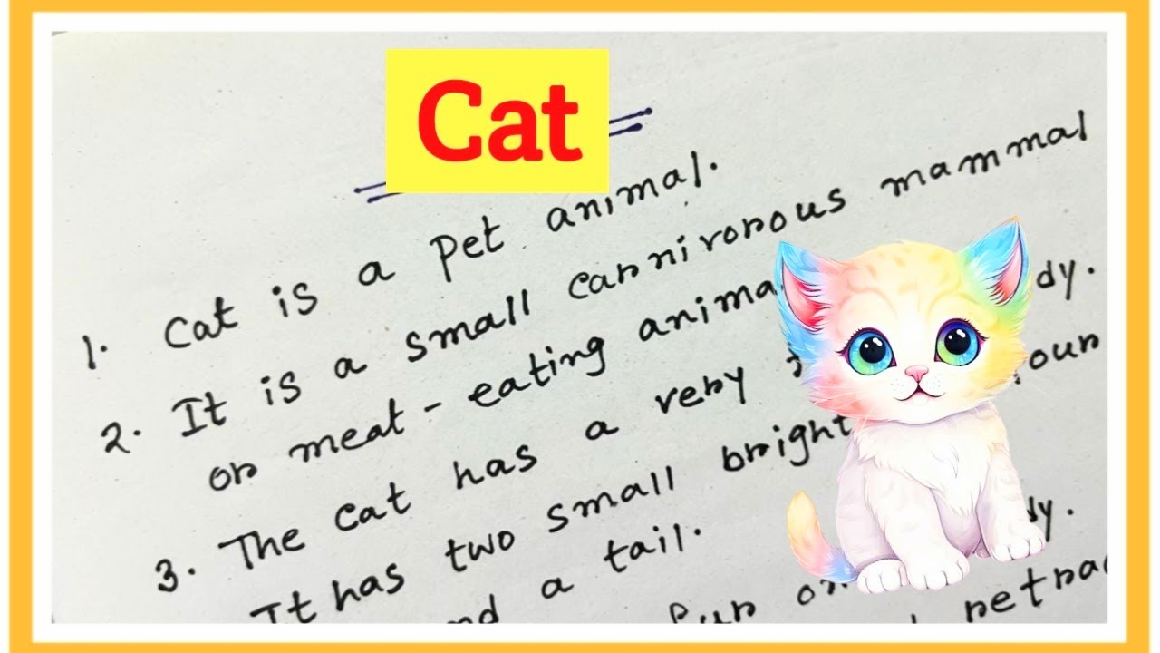 10 Lines On Cat In English || Essay On Cat In English || Cat Essay In English ||