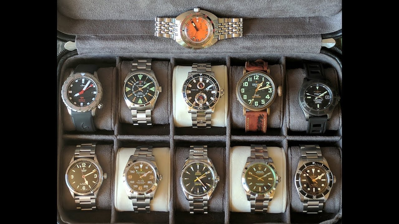 OILMAN WATCH COLLECTION - Doxa, Simm, Eterna, UN, Zenith, Breitling, Omega, Tudor and ROLEX