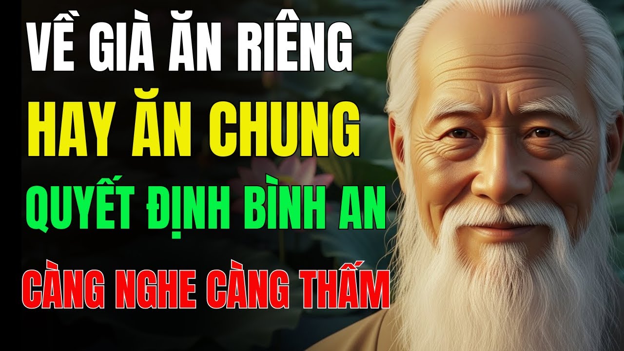 VỀ GIÀ, ĂN RIÊNG HAY ĂN CHUNG – LỰA CHỌN NÀY QUYẾT ĐỊNH BÌNH AN TUỔI XẾ CHIỀU
