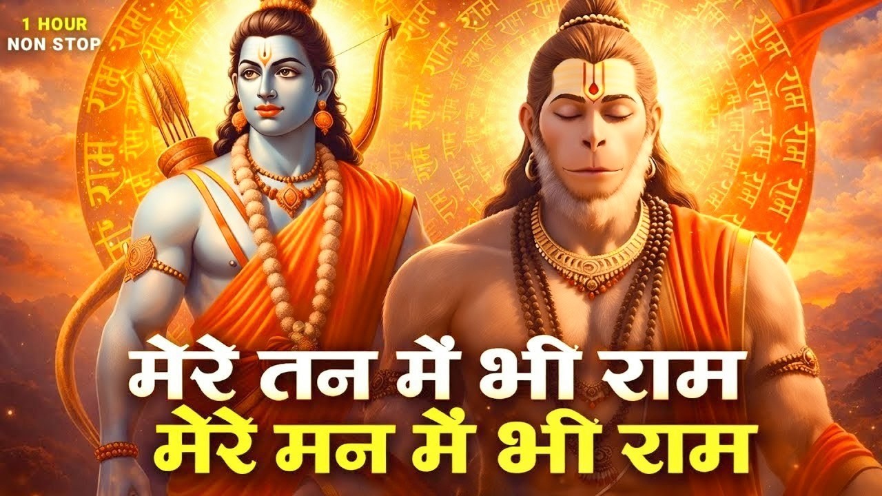 1 Hour Nonstop मेरे तन में भी राम मेरे मन में भी राम Ram Naam Jap Powerful Ram Bhajan