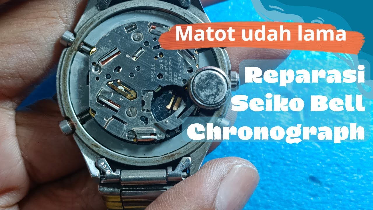 Service jam Seiko Chronograph 7T32 Mati Total | Kiriman Bogor