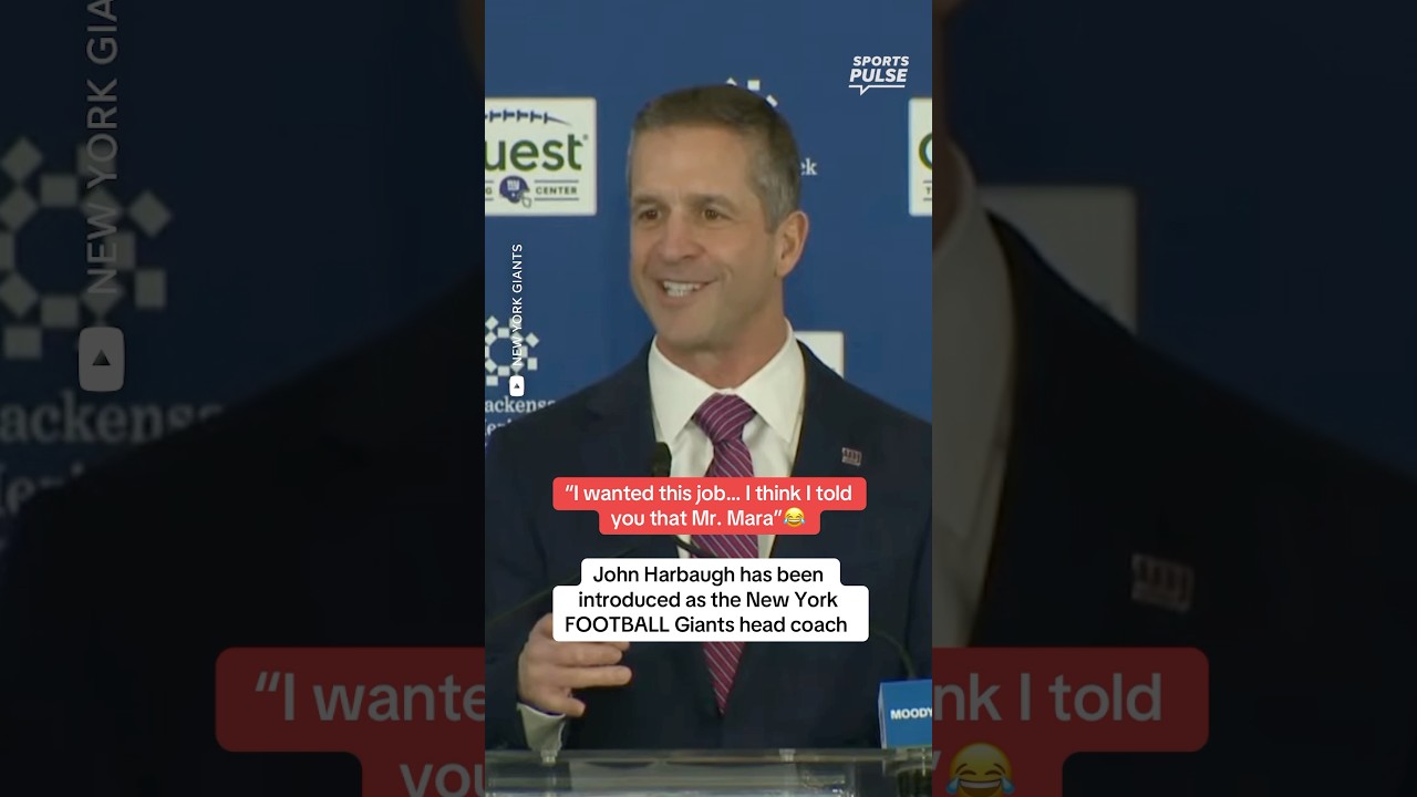 John Harbaugh introduced as New York Giants head coach 