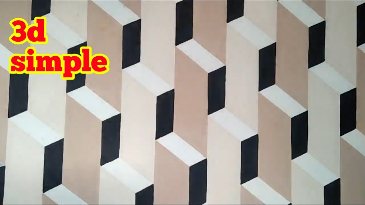 Cat tembok kreatif | cat tembok 3d paling mudah