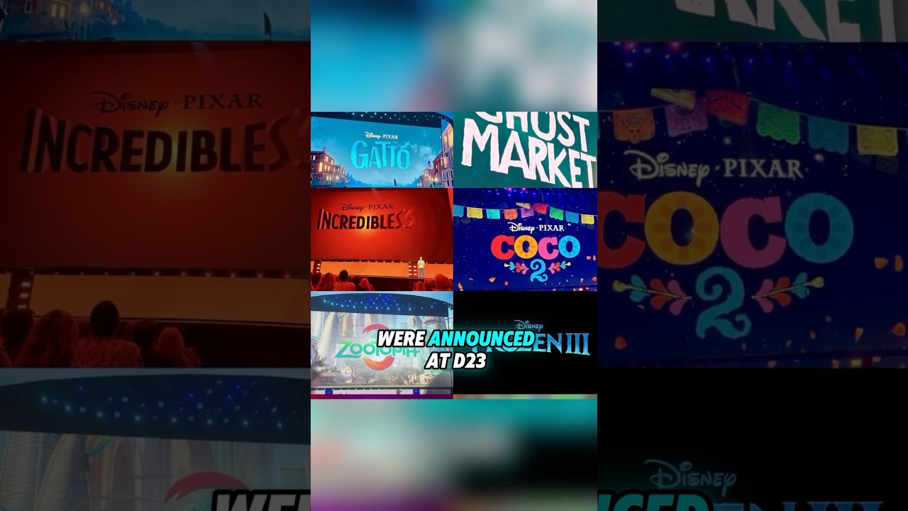 Ten new animated movies announced at D23.#fyp #d23