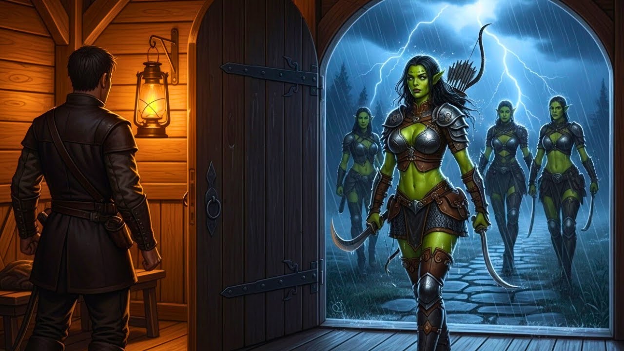 Orc Women Flee the Storm to a Poor Human’s Home — One Whispered: “He Is Mine.”