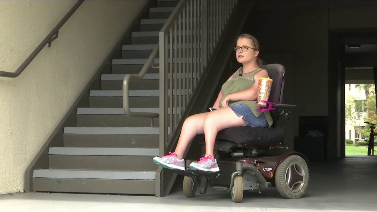 Disabled woman stuck in apartment