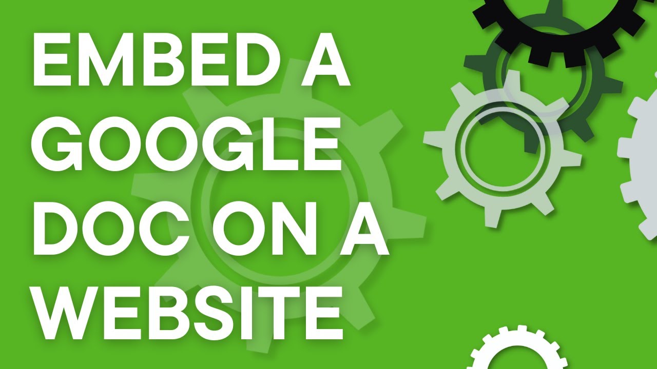 Embed a Google Doc on a website, step by step (2025)