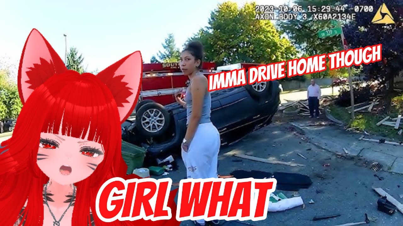 Vtuber Reacts To a Girl So Drunk She Thinks She Can Flip Her Car Back Over?!