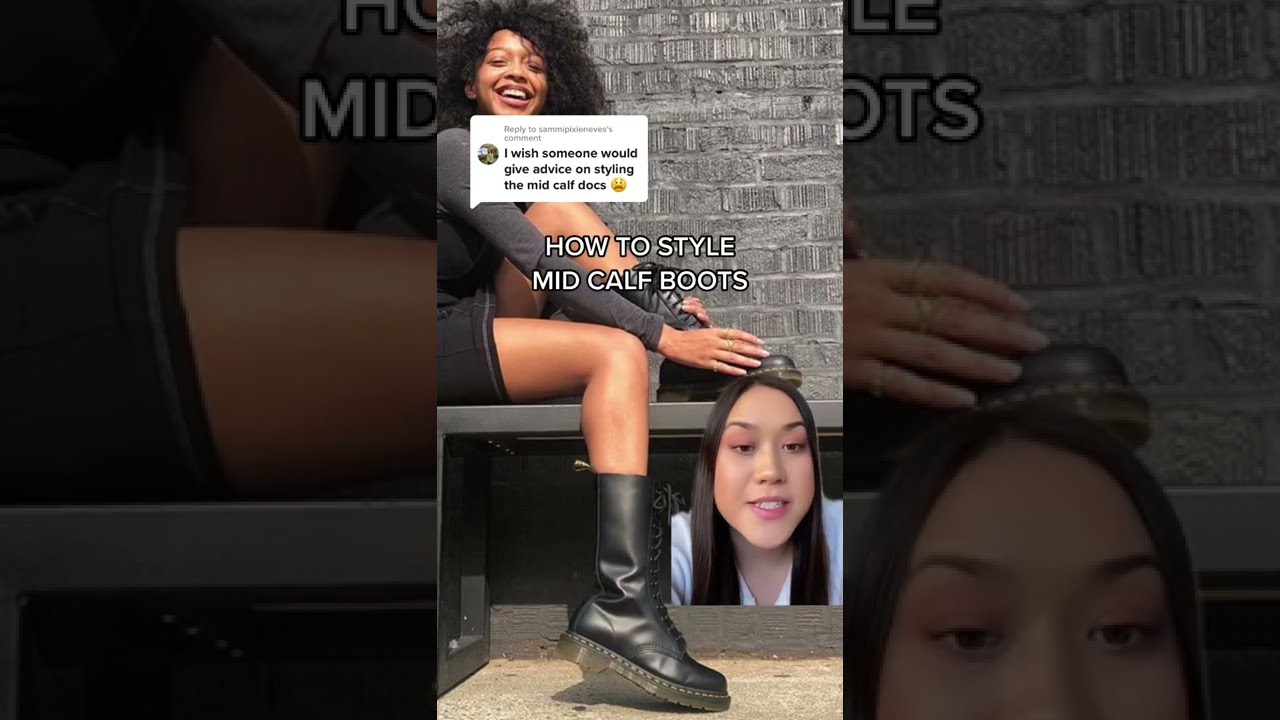 How To Style Mid Calf Boots | #fashiontips #styletips #drmartens
