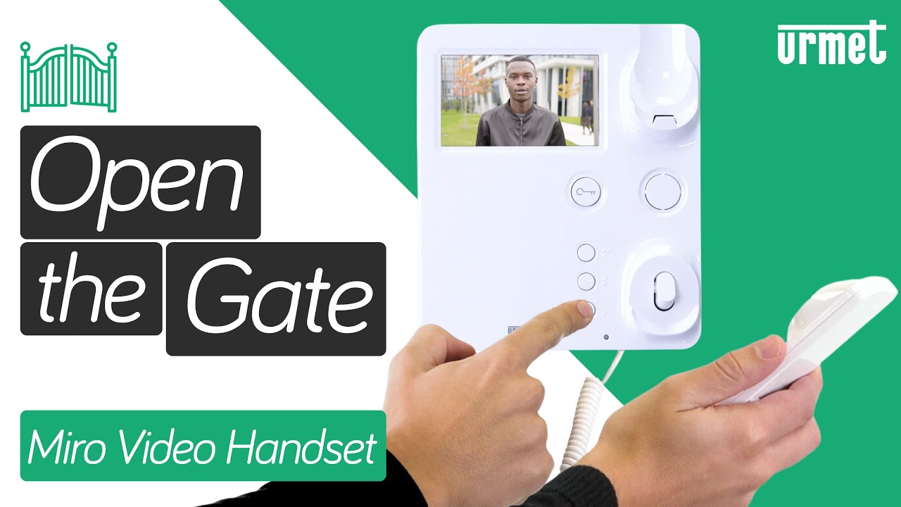 How to Open the Gate - Urmet Miro Video Handset Monitor