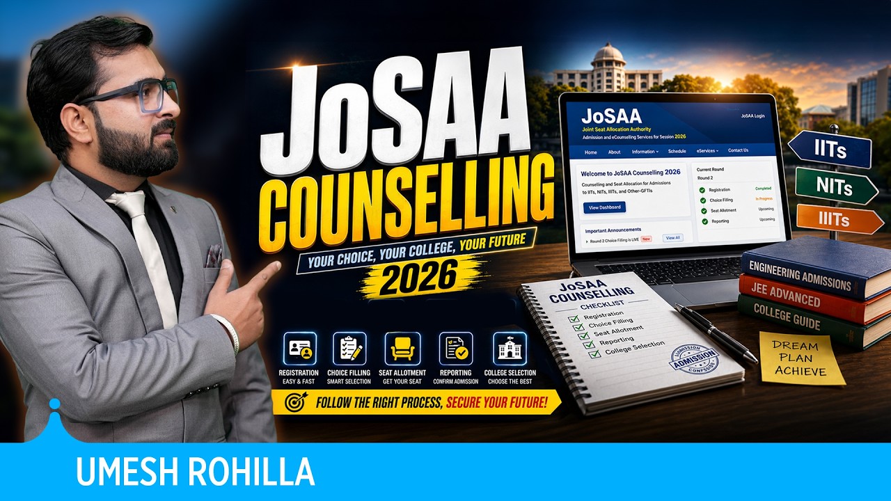 ⚠️JoSAA Counselling 2026 Full Process Explained | Registration to Seat Allotment 💯