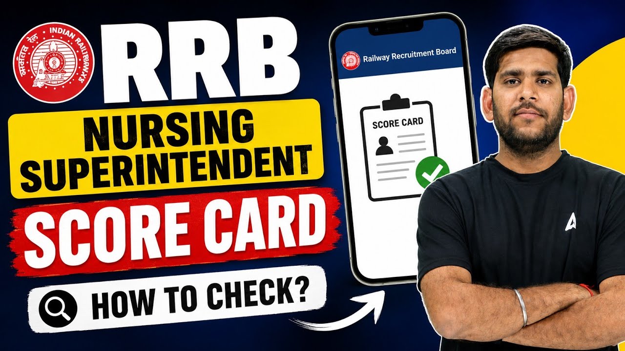 RRB Nursing Superintendent Score Card OUT 🚨 Check Your Marks in 2 Minutes!#rrbresult2026 #rrb