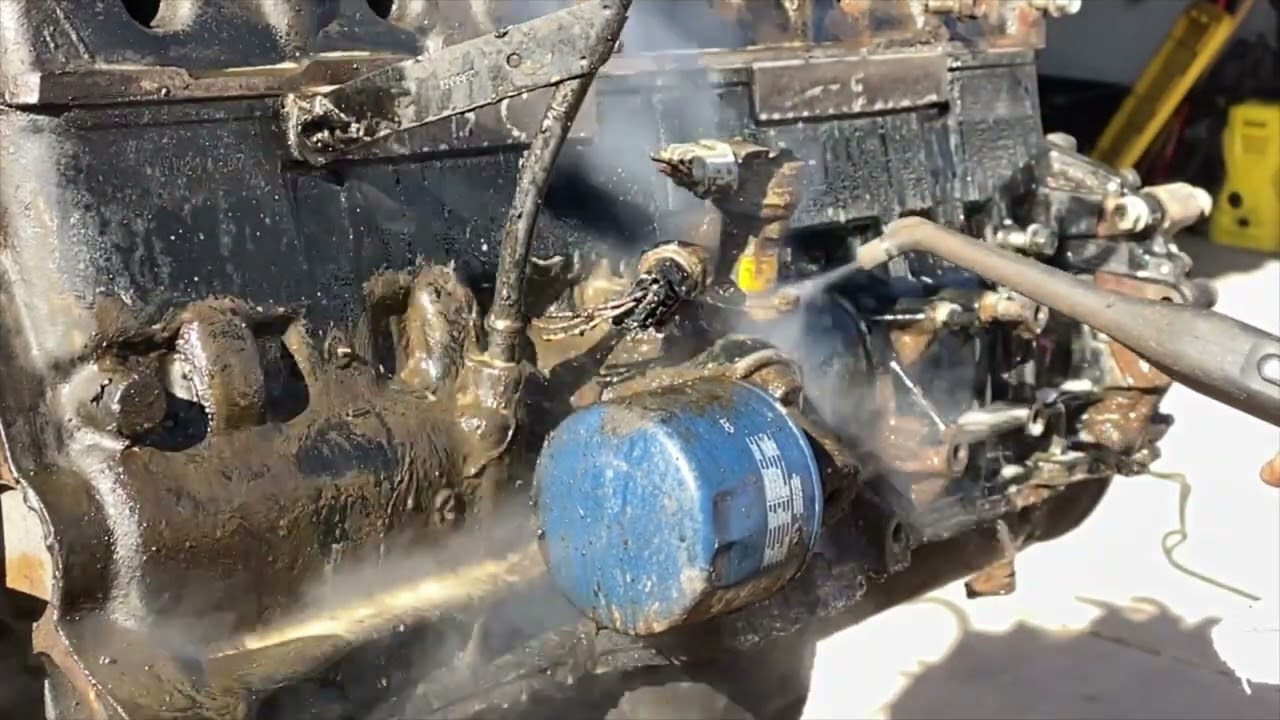 Jeep 4 0 Engine Block Steam Cleaning