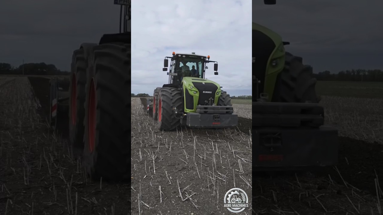 Spading Machine 58WX366PLH+Xerion 4000 in Action || #cultivation #shorts