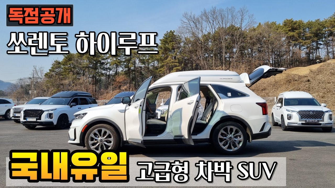 차박 가능한 쏘렌토가 이런것도 되네 대박 하이루프가 가능하다니  제네시스 GV80 같이 생겼네 다음은 모하비 하이루프제작 #차박캠핑카#suv차박#무시동TV